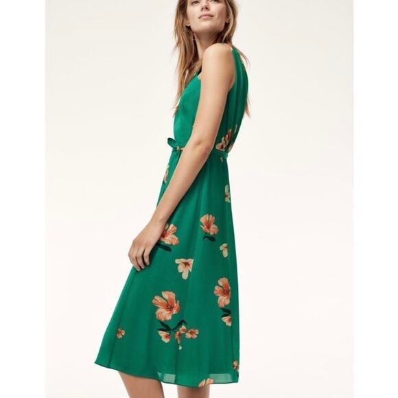 ARITZIA Wilfred The Aubert Dress Irish Hills Green Floral 6 - Picture 2 of 10